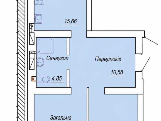 Продаж 2-кімнатної квартири в ЖК Smart City 3 Житомир