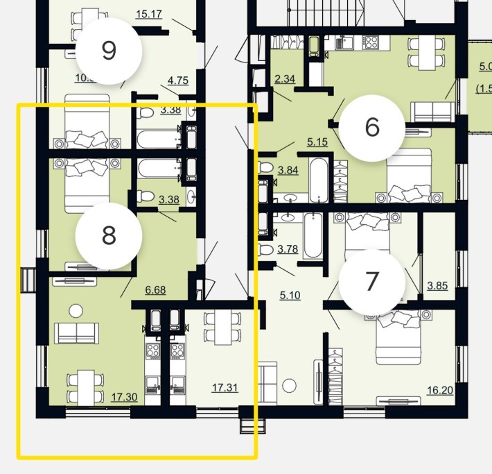 Продаж 1-кімнатної квартири в ЖК Viking Hills, вул. Щурата - фото 1