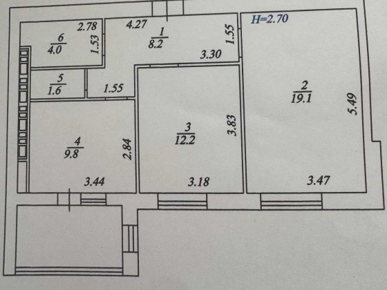 Продам 2-к квартира | Газ | Автономне опалення | Західна сторона | Боголюбова 13