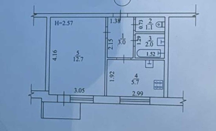 Продам 1 комн квартиру 26м2 ул.Ильинская, 3 мин. метро Холодная Гора J - фото 1
