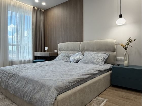 Продаж 1-кімнатної квартири дизайнерський ремонт вид на басейн ЖК «У-Квартал» Уютний квартал Софиевская Борщаговка