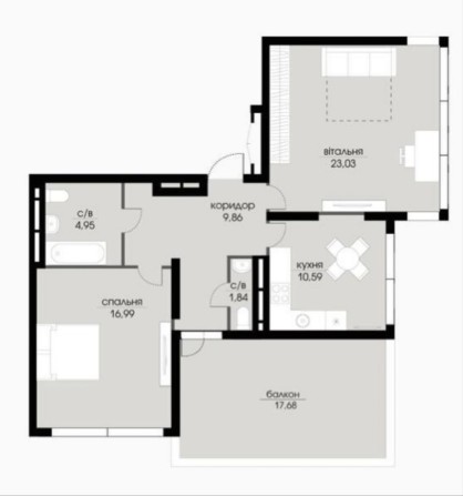 Без % ТЕРМІНОВИЙ ПРОДАЖ , ЖК Ехо парк, Echo park, 72 м2, 2 кім., квартира, перепоступка, Київ - фото 1