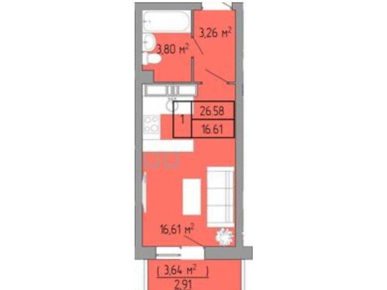Продажа смарта в ЖК Акварель -3 до центра 15 мин. пешком Одеса