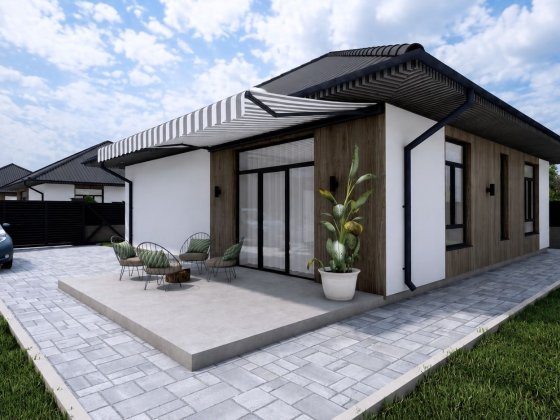 Купити готовий будинок 112,6 м² у Гостомелі - тепла підлога, котел, тераса та ділянка 3,89 сотки
