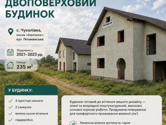 Будинок під власний дизайн Чукалівка