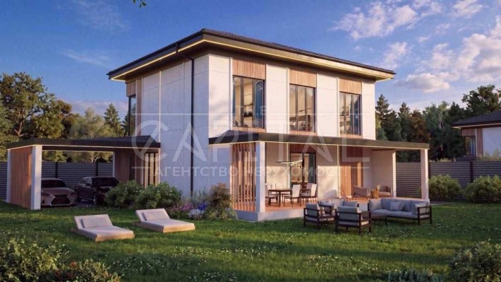 Продаж будинку 130 м2 Крюківщина 5 соток Капсула безпеки Газ Закрите містечко Тераса Автополив - фото 1