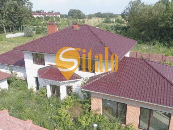 Сучасний будинок у мальовничому місці, велика ділянка, гараж, підвал, панорамний вид Белогородка