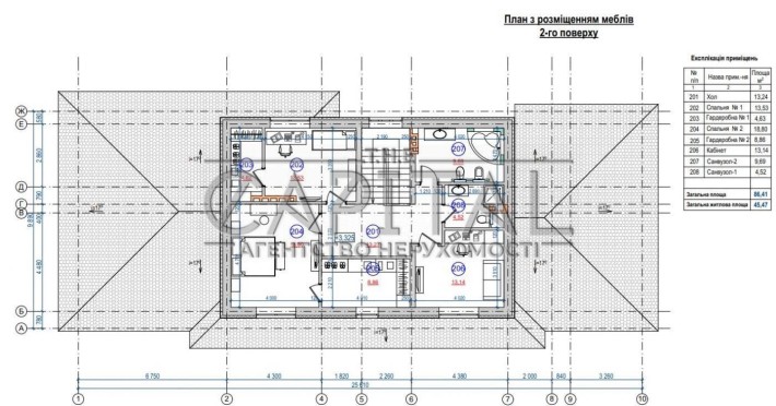 Продаж будинку під чистову в закритому містечку 275м2 ділянка 13 соток   КМ Зелений Маєток Ходосівка - фото 1