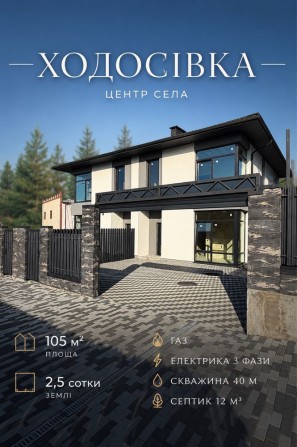 Продам дуплекс Ходосівка | Рідкісна локація | Штукатурка + електрика + газ - фото 1