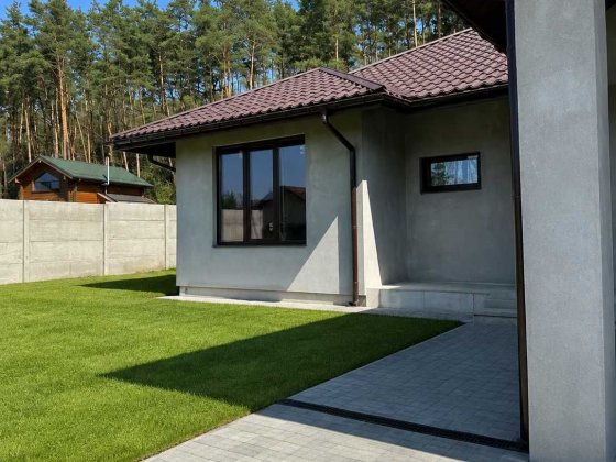 Продаж сучасного 1-поверхового будинку 130м² | Гнідин | 12 соток | Ліс та річка  Будинок для тих, хт