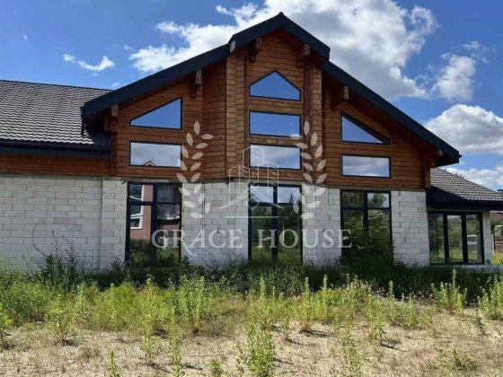Продаж сучасного будинку у Гнідині 400м2  20 соток 5 кімнат закрита територія під чистове оздоблення Гнедин