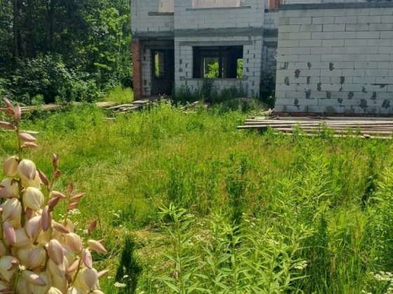Продаж ділянки 12.5 соток із житловим дерев'яним  зрубом та будинком 300 кв.м в с. Малютянка (20 км  Малютянка
