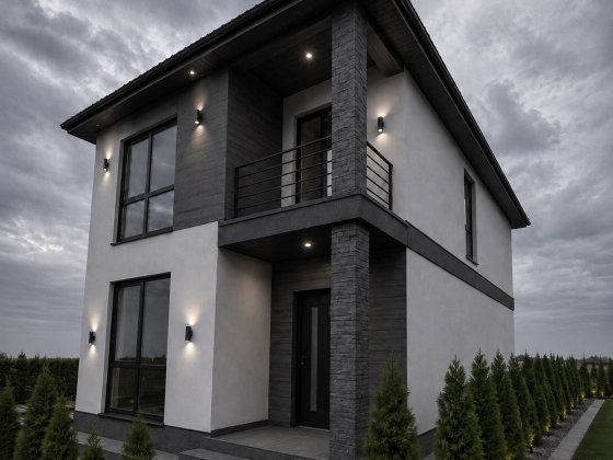 Сучасний будинок 120м.кв.біля Киева. Осикове