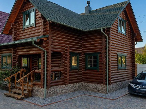 Новий дерев’яний будинок біля Дніпра. Енергонезалежність, комбіноване опалення, екологічність і зати
