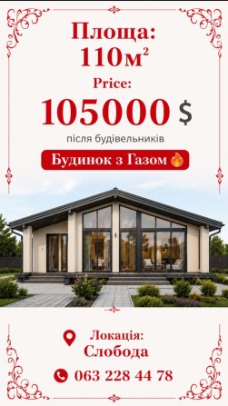 НОВИНКА! Будинок 110м2 після будівельників на 7,5сотках з 2 заіздами - фото 1