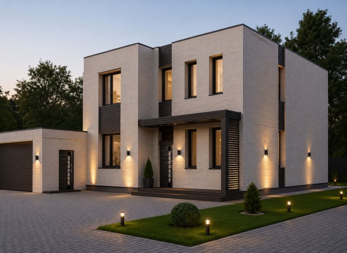 Продам кирпичный дом с гаражом в Дайберге, рядом парк, аквакомплекс, закрытая территория. - фото 1
