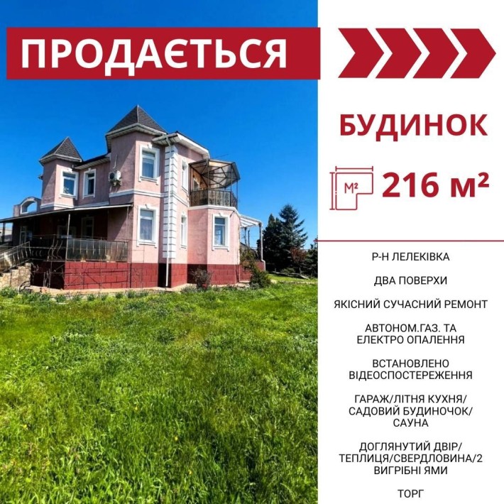 Продається просторий двоповерховий будинок в Кропивницькому, р-н Лелеківка - фото 1