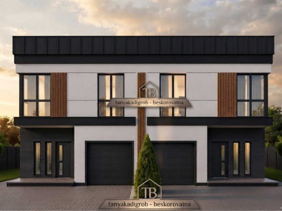 Продаж сучасного дуплексу 125 м² із гаражем  без %. єоселя