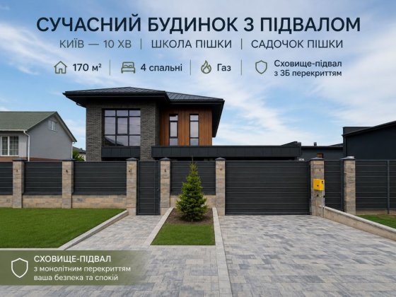 Продам будинок з власним укриттям біля Ліцею №1 | 170 м²