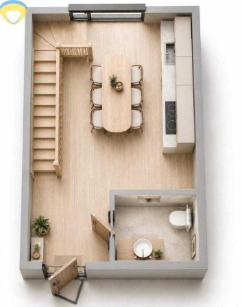 Продам 2-поверховий таунхаус із власним двориком | 30 м² | АГВ - фото 1