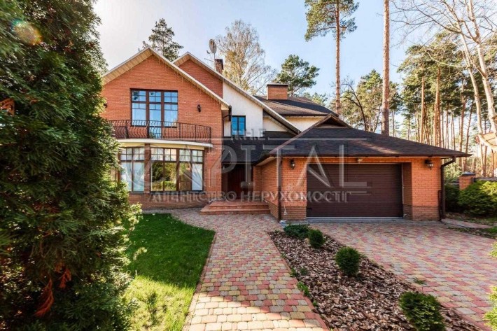 Оренда преміум-будинку 331 м² у Пуща-Лісова! 24 сотки, сосновий ліс, власне озеро, басейн, лазня, ка - фото 1