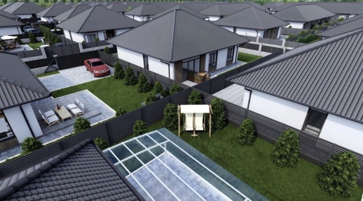 Кутовий таунхаус 58 м² з ділянкою 2.2 сотки у КМ Нова Мрія - знижка при 100% оплаті! - фото 1