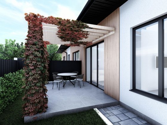 ДО 3 СОТОК ЗЕМЛІ! Кутовий таунхаус Гостомель | вул. Дніпровська | 72,66 м², газ, своя ділянка