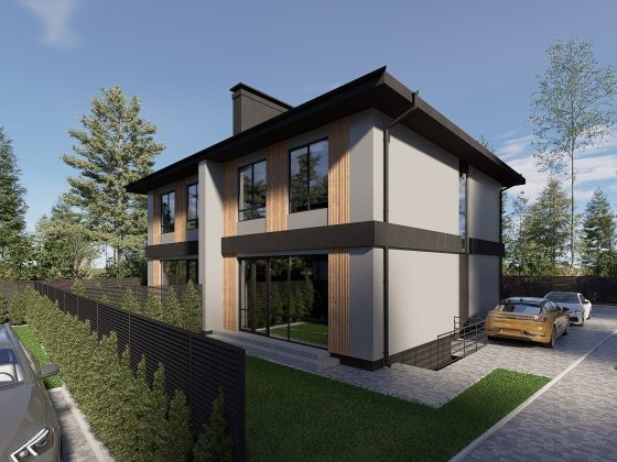 Дуплекс 165 м² на 2,5 сотках | Газ , Міські комунікації | Без Комісії, розтермінування Буча