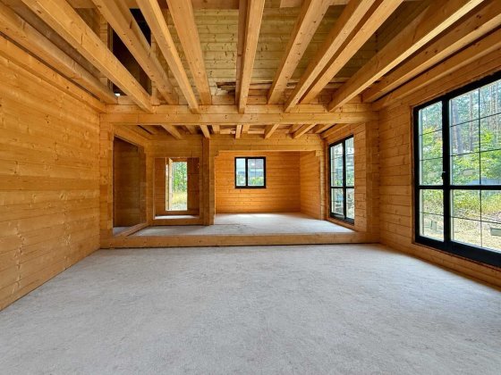 Будинок зі зрубу в Лісовій Бучі | 185 м² | Сауна | Біля соснового лісу Буча