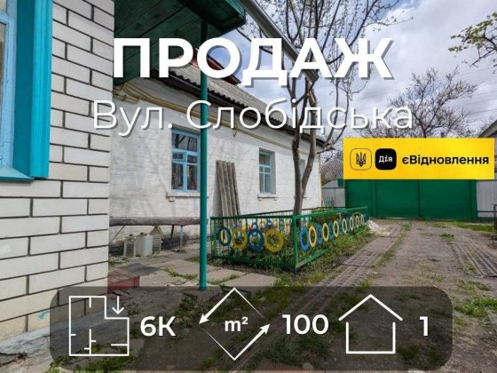 Будинок 100 м² з окремим двором, гаражем та господарськими спорудами, вул. Слобідська RD Чернігів