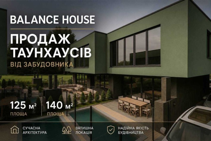 Таунхауси біля Києва | Петропавлівська Борщагівка | Газ | Єоселя | Відділ продажу - фото 1