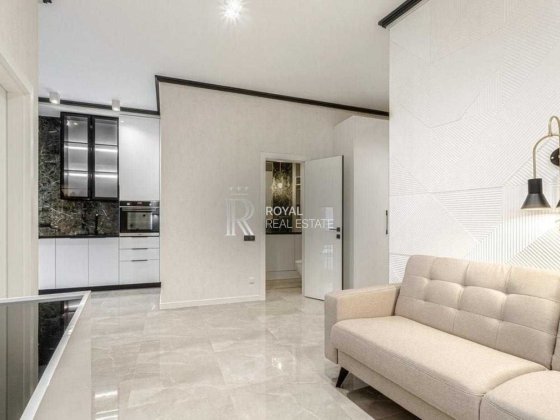 Оренда Квартира Київ ЖК «Кардинал» 1 кімната 50 м² Центр Кухня-вітальня Окрема спальня Меблі Побутов