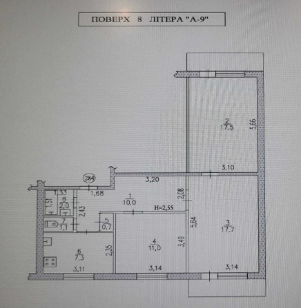 Довгострокова оренда 3-кімнатної квартири (без ремонту / під власний ремонт) — 8 000 грн - фото 1
