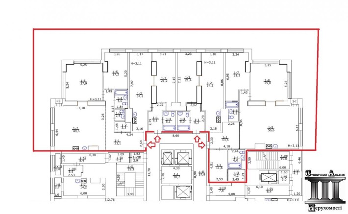 Від Власника, 413 кв.м, 9-поверх, ЖК Metropole, Предславинська 20-А - фото 1