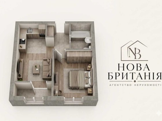 ТЕРМІНОВИЙ Продаж 1к квартира 41м2, будинок Ноттінгем, ЖК Нова Англія БЕЗ КОМІСІЇ