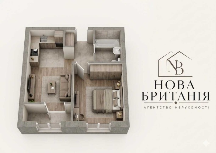 ТЕРМІНОВИЙ Продаж 1к квартира 41м2, будинок Ноттінгем, ЖК Нова Англія БЕЗ КОМІСІЇ - фото 1