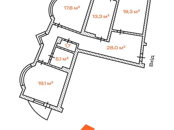 Продаж 3-кімнатної квартири 107.7м2, Дніпровська Набережна 23, Дарницький р-н, Осокорки. Без комісії