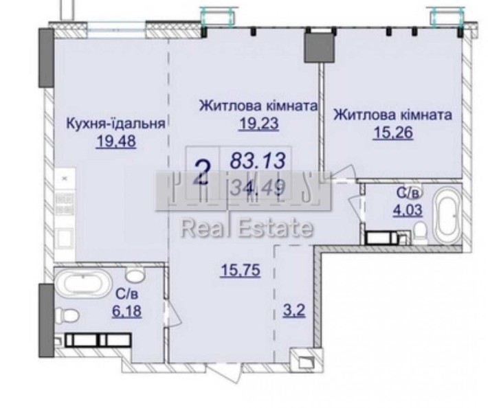 Продаж 2к квартири без ремонту, ЖК Новопечерські Липки, вул. Андрія Верхогляда, 22 - фото 1