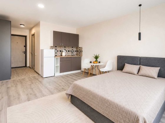 Продаж смарт 26.2 м2  дарн Харківська ЖК Лебединий Guest Housе з ремонтом Є оселя
