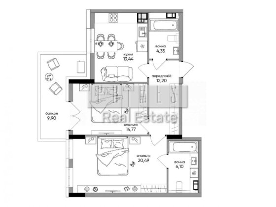 Продаж 2-кімнатної квартири 50 м² OLEGIV Boutique Residence, Поділ, вул. Олегівська