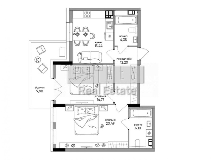 Продаж 2-кімнатної квартири 50 м² OLEGIV Boutique Residence, Поділ, вул. Олегівська - фото 1