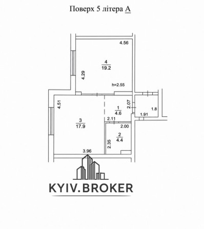 Продам квартиру на 5 поверсі 48м2 Perfect town Максимовича 32В Метро Васильківська 10 хвилин пішки - фото 1