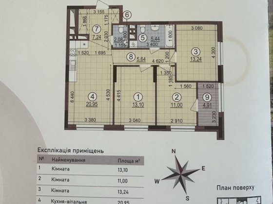 Продаж 3-х кім квартири в ЖК Варшавський 4 єоселя