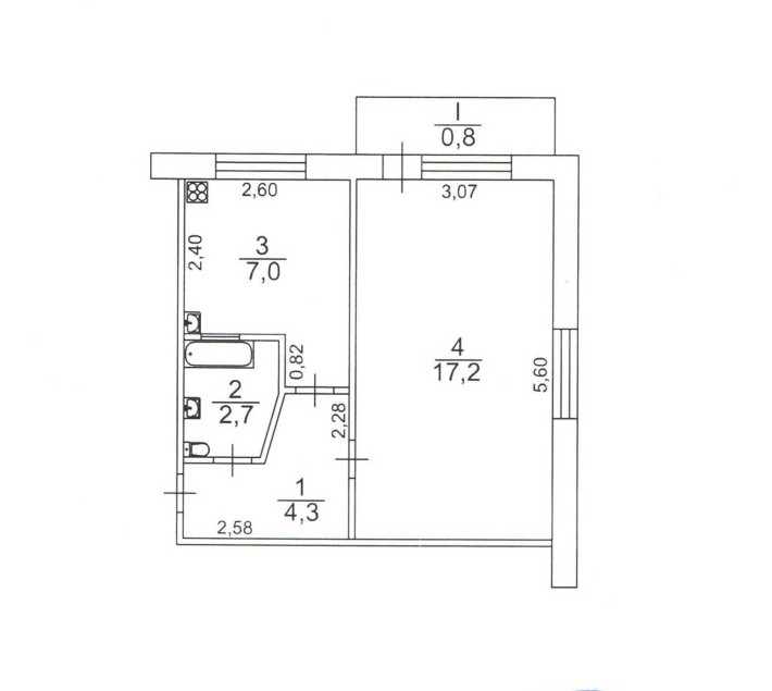 Продаж 1-к квартири біля метро - фото 1