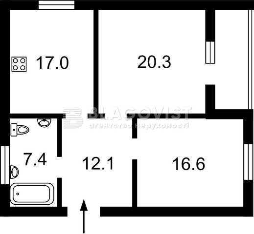 Продаж 2-к квартири Вузівська 5 Солом`янський  район - фото 1