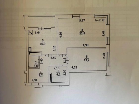 Продається 2-КІМНАТНА КВАРТИРА 67,4 м² + КОМОРА ЖК Бережанський