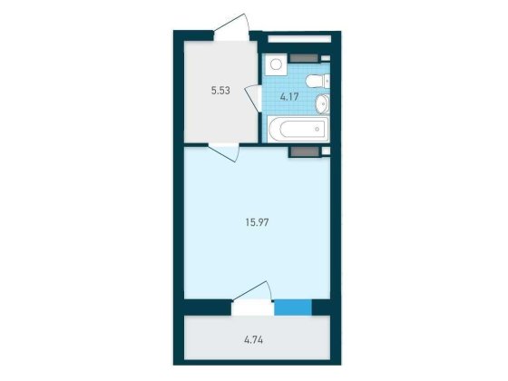 Продаж 1к квартири 31 м2   ЖК Генезис