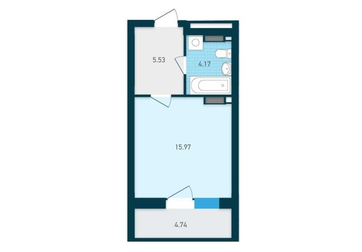 Продаж 1к квартири 31 м2   ЖК Генезис - фото 1