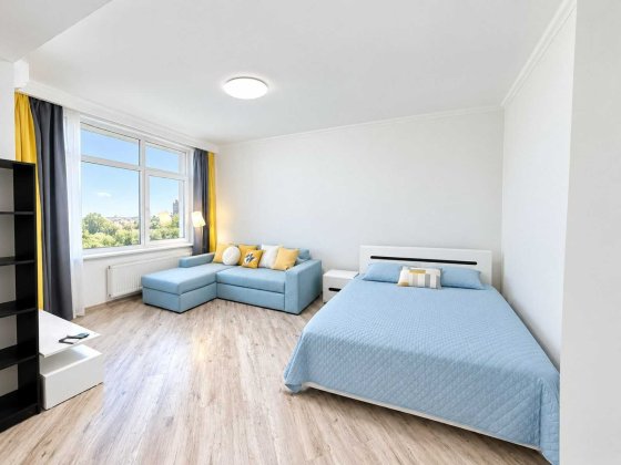 Продам 1-кімнатну квартиру в ЖК "Оболонь Тауер", з ремонтом, біля метро. Вигідно!