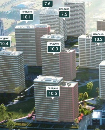ЖК Варшавський 3, Будинок 10,5, 8 поверх простора 3-к квартира 80 м², вул. О. Олеся, ТЕРМІНОВО, без  - фото 1